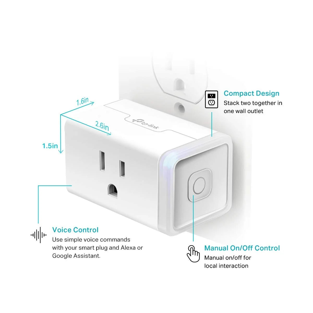 White 3-Pack Smart Plug G22238