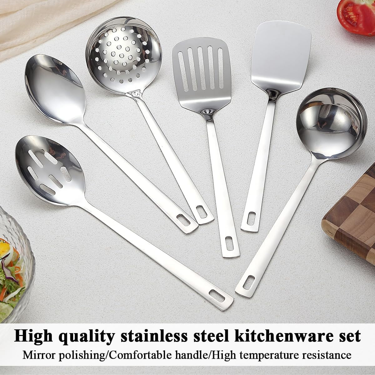 6pcs Stainless Steel Kitchen Utensils Set A8648