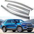 Car Window Visor Vent Shade Deflector Sun Rain Guards Pack of 2 F705