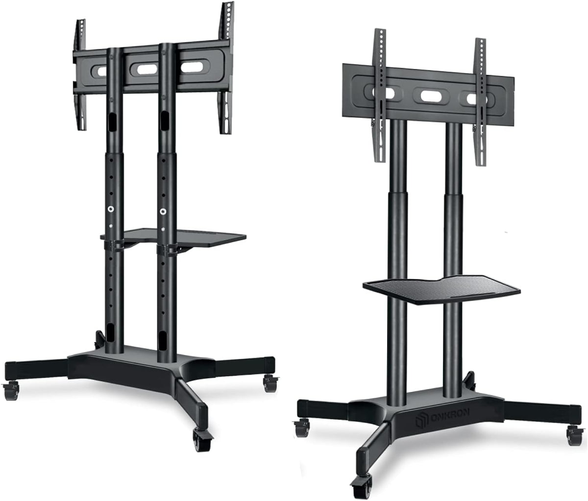 Mobile TV Stand for 40 to 65 Inch TV Screens with Wheels W880