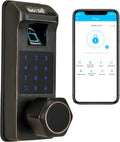 Aged Bronze Touchscreen Keyless Door Lock S587984