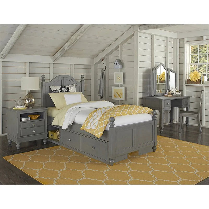 Twin Wood Storage Bed K223637