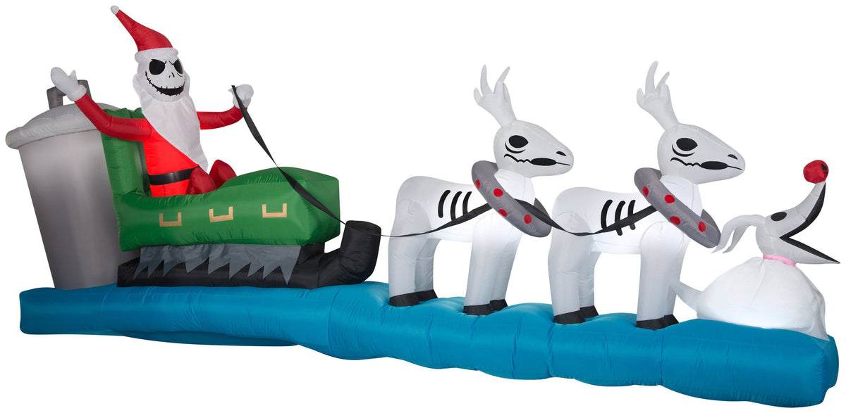 Colossal Airblown Inflatable Sleigh Scene P577784