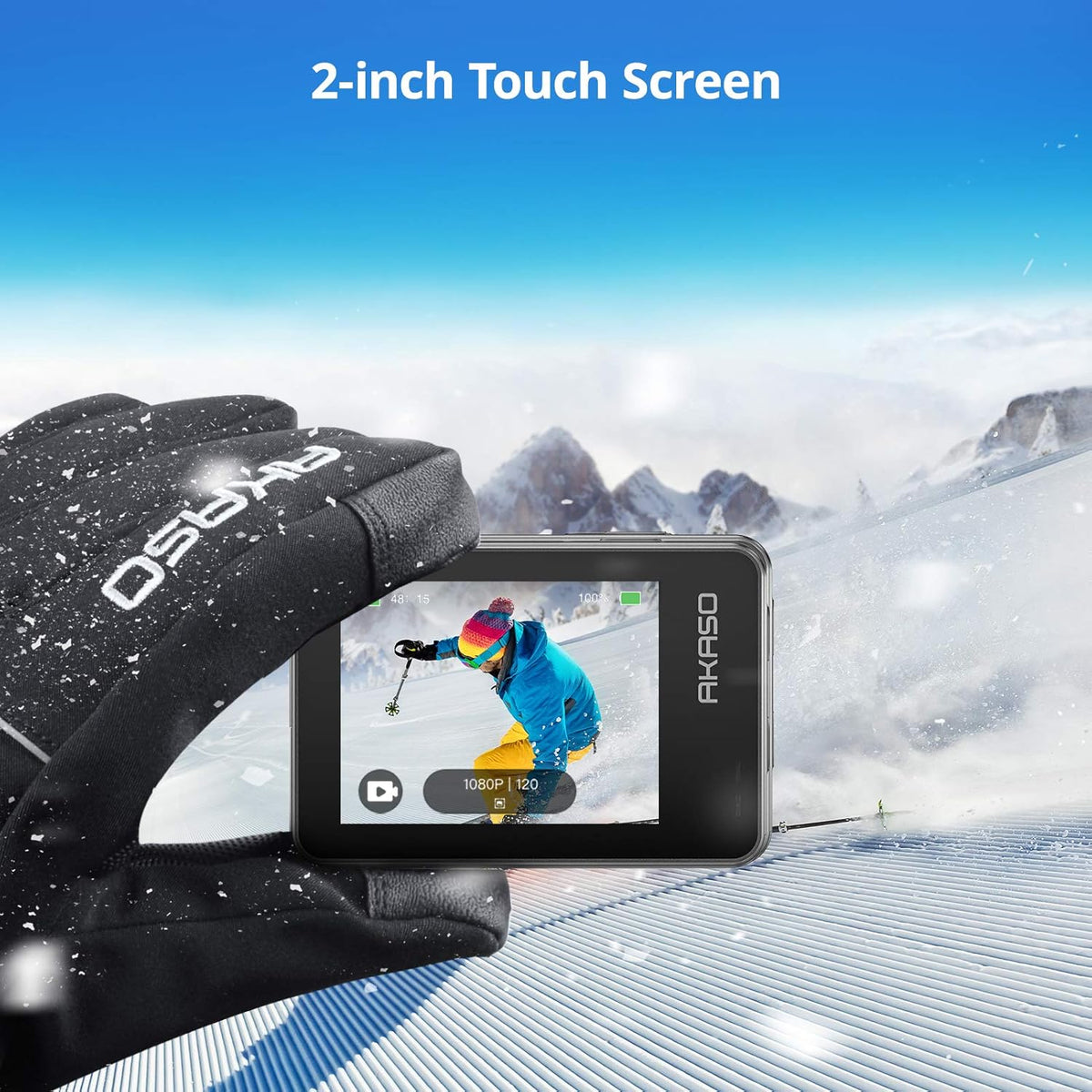 4K30FPS 20MP WiFi Action Camera with Touch Screen IPX8 Waterproof Camera EIS 2.0 External Mic with 2X 1350mAh Batteries I48752