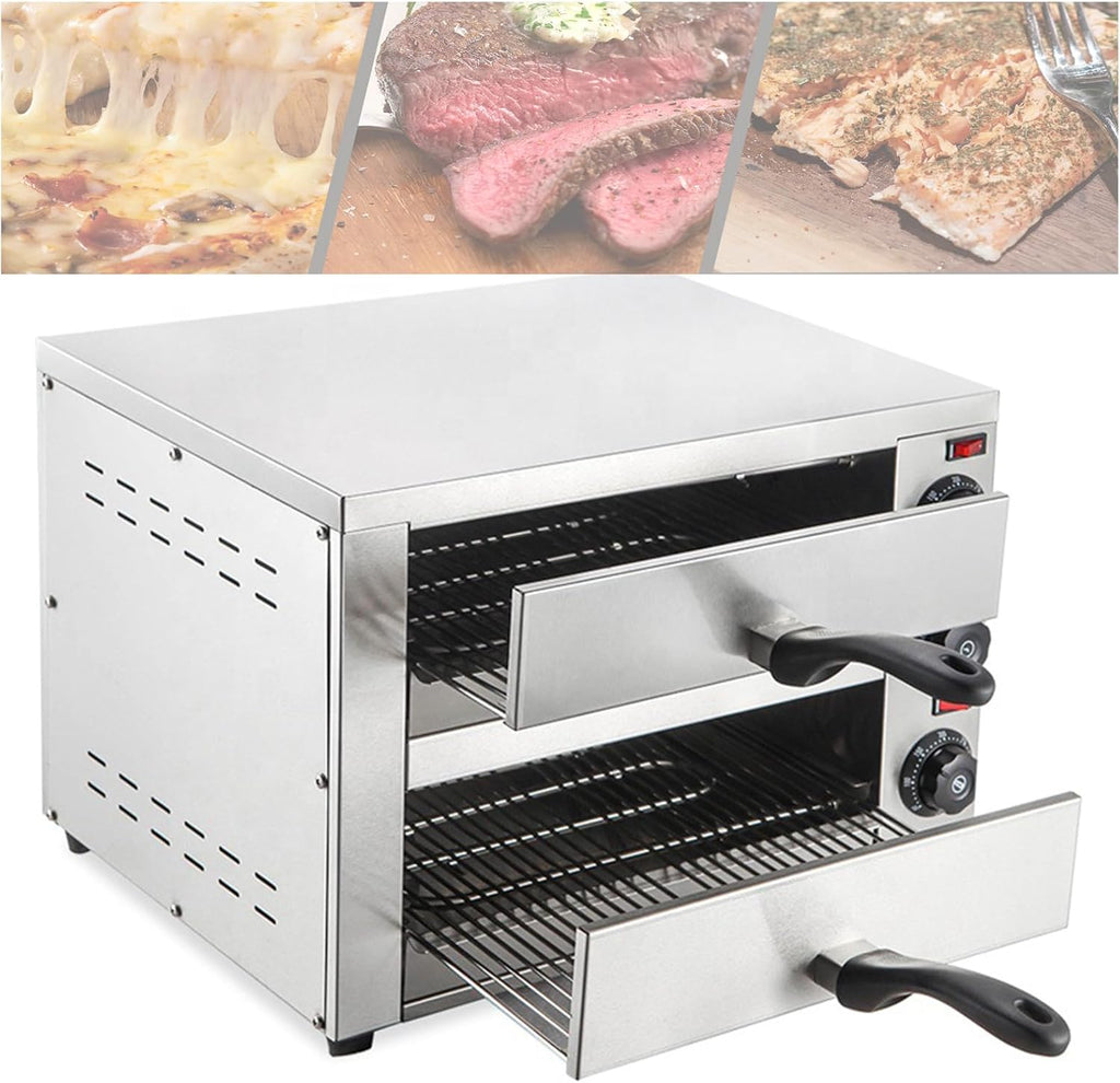 Stainless Steel 2-Layers Electric Pizza Oven M5292