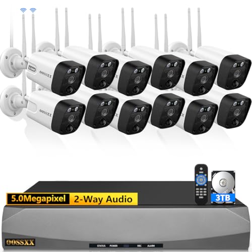 Outdoor Wireless Security Camera System 5.5MP Wi-Fi Video Surveillance DVR System K420729