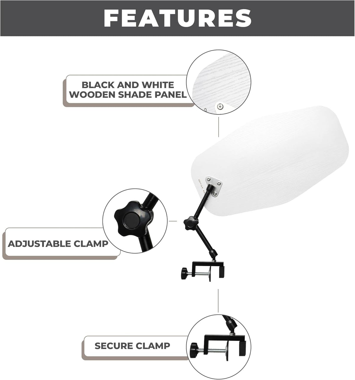 Office Cubicle Shade Light Blocker W953