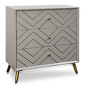 30 inch Three Drawer Accent Cabinet Blue Finish J122