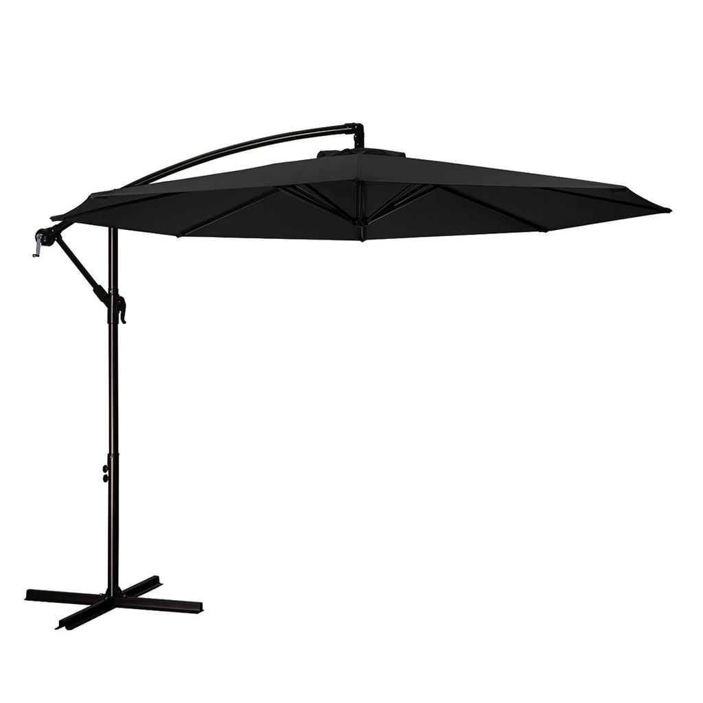 10ft Offset Hanging Cantilever Patio Umbrella Navy Blue P2382