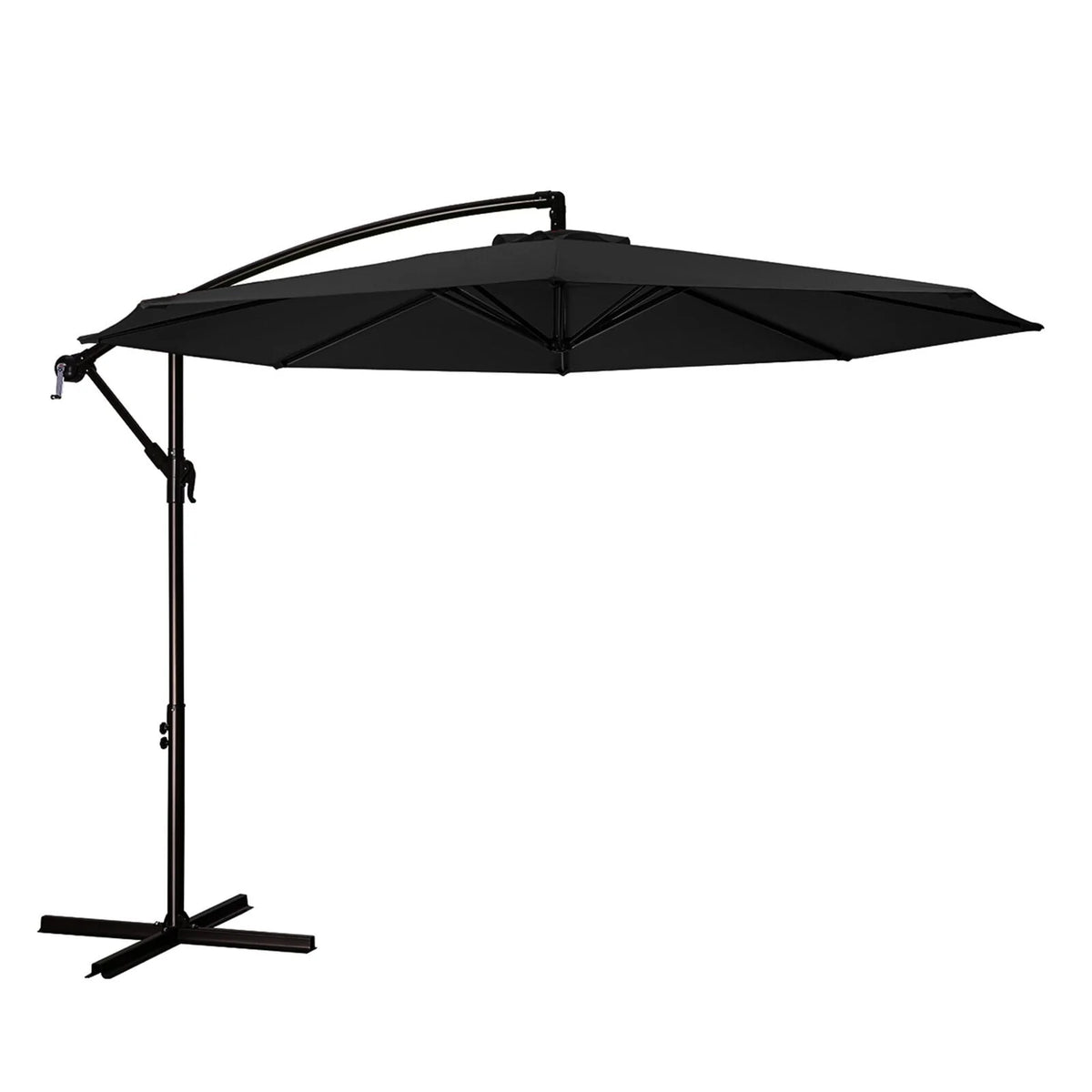 10ft Offset Hanging Cantilever Patio Umbrella Navy Blue P2382