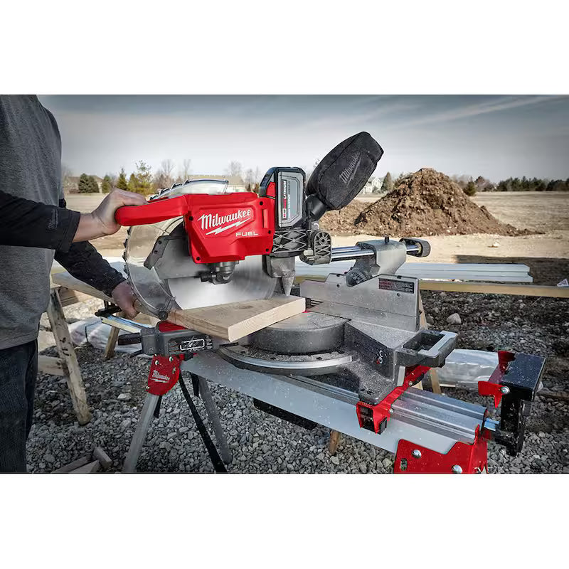 18V Lithium-Ion Brushless Cordless 12 in. Dual Bevel Sliding Compound Miter Saw with Stand V92218