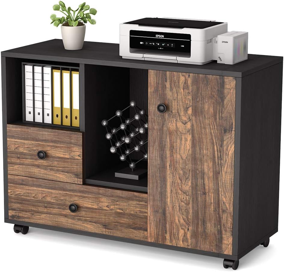 2 Drawer Mobile File Cabinet with Wheels G135667