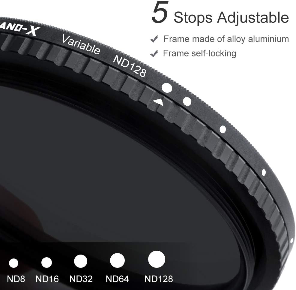 46mm Variable ND Filter ND8-ND128 3-7 Stop L165326
