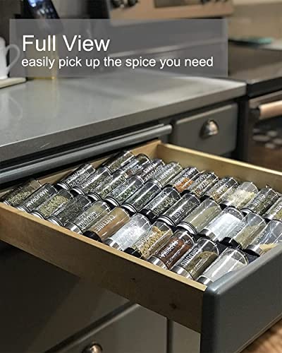 Set of 9 Expandable Drawer Spice Rack Organizer T198