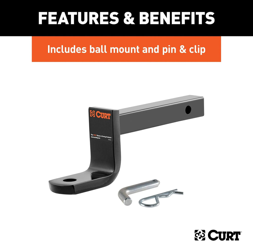 Class 1 Trailer Hitch with Ball Mount, 1-1/4-In Receiver V70044
