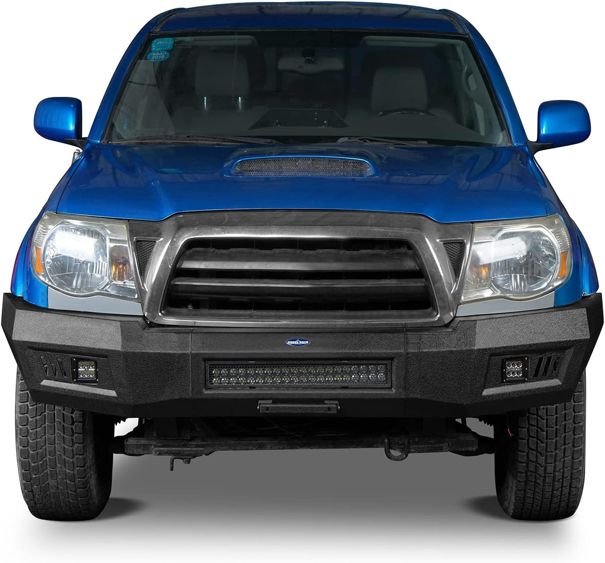 Front Bumper with License Plate Mount and LED Lights V20697