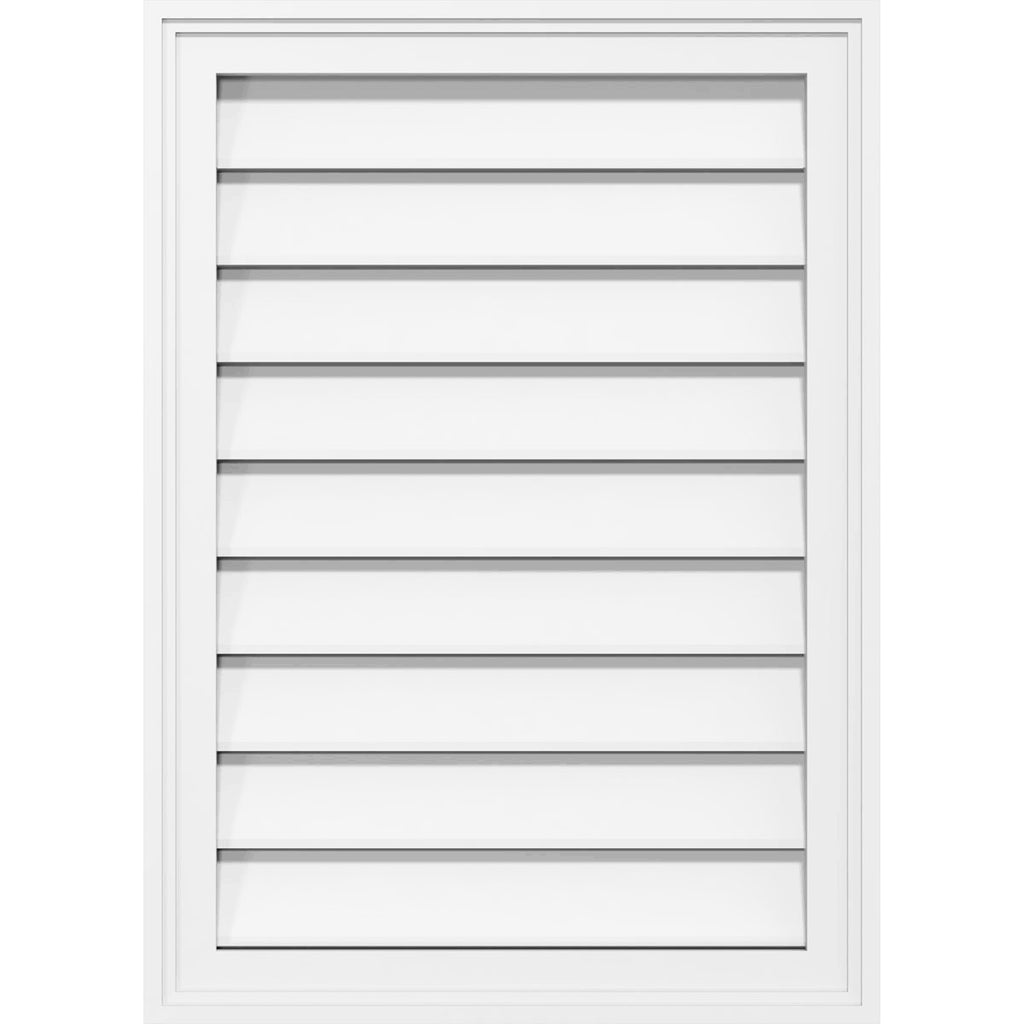 Vertical Surface Mount PVC Gable Vent O7650