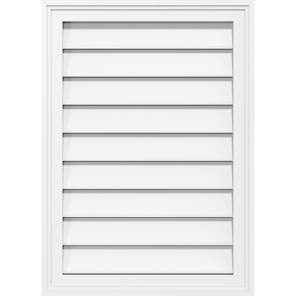 Vertical Surface Mount PVC Gable Vent O7650