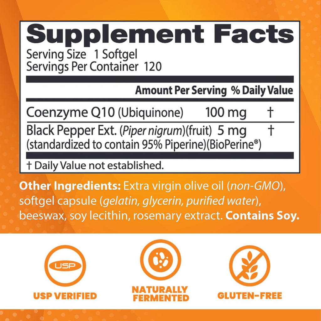 100 mg 120 Count CoQ10 D743