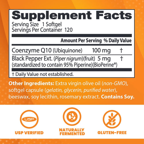 100 mg 120 Count CoQ10 D743