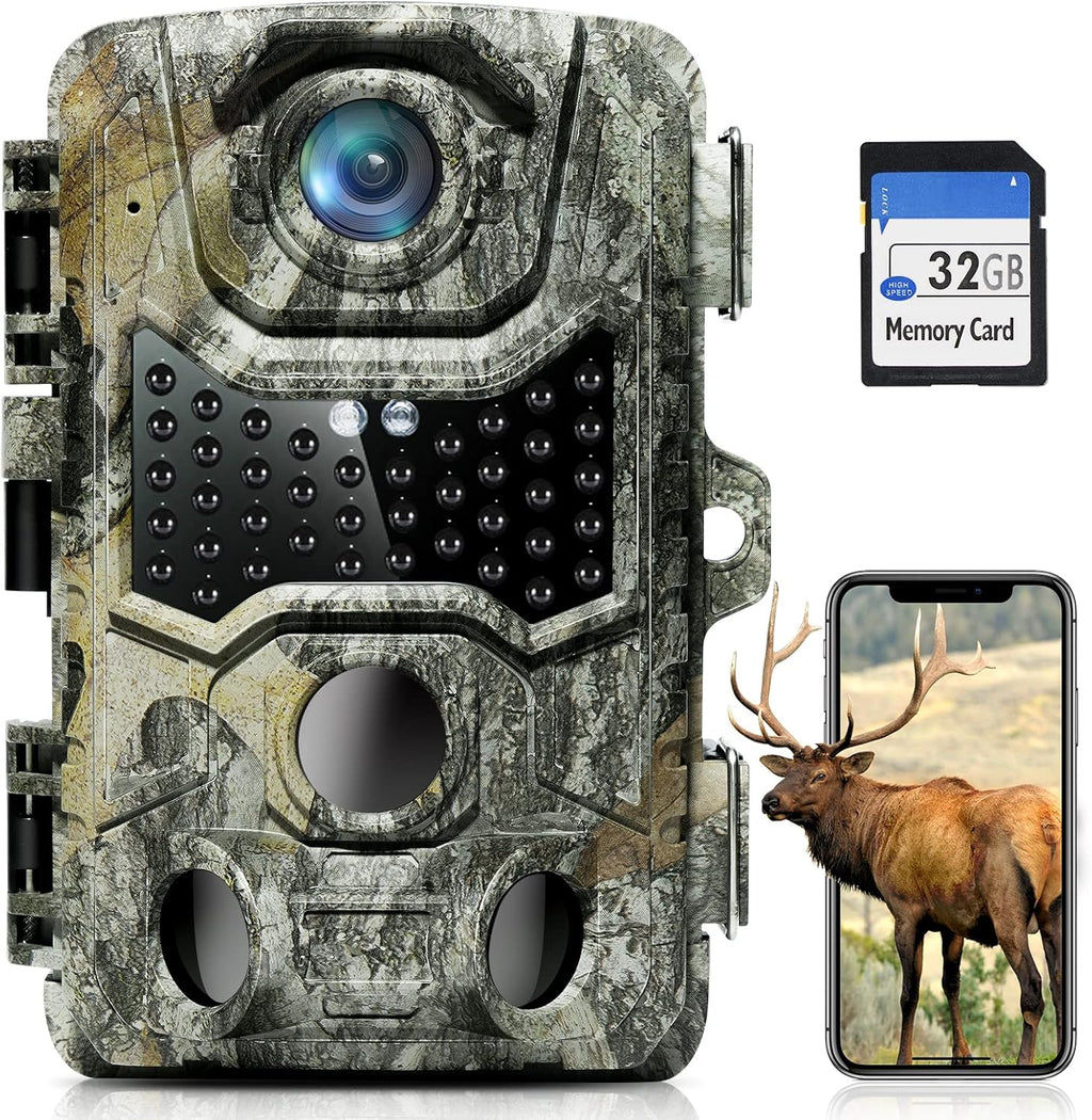 4K 32MP Wildlife Trail Camera with Night Vision Q906
