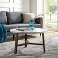 Round Faux Marble Top Coffee Table Z6073