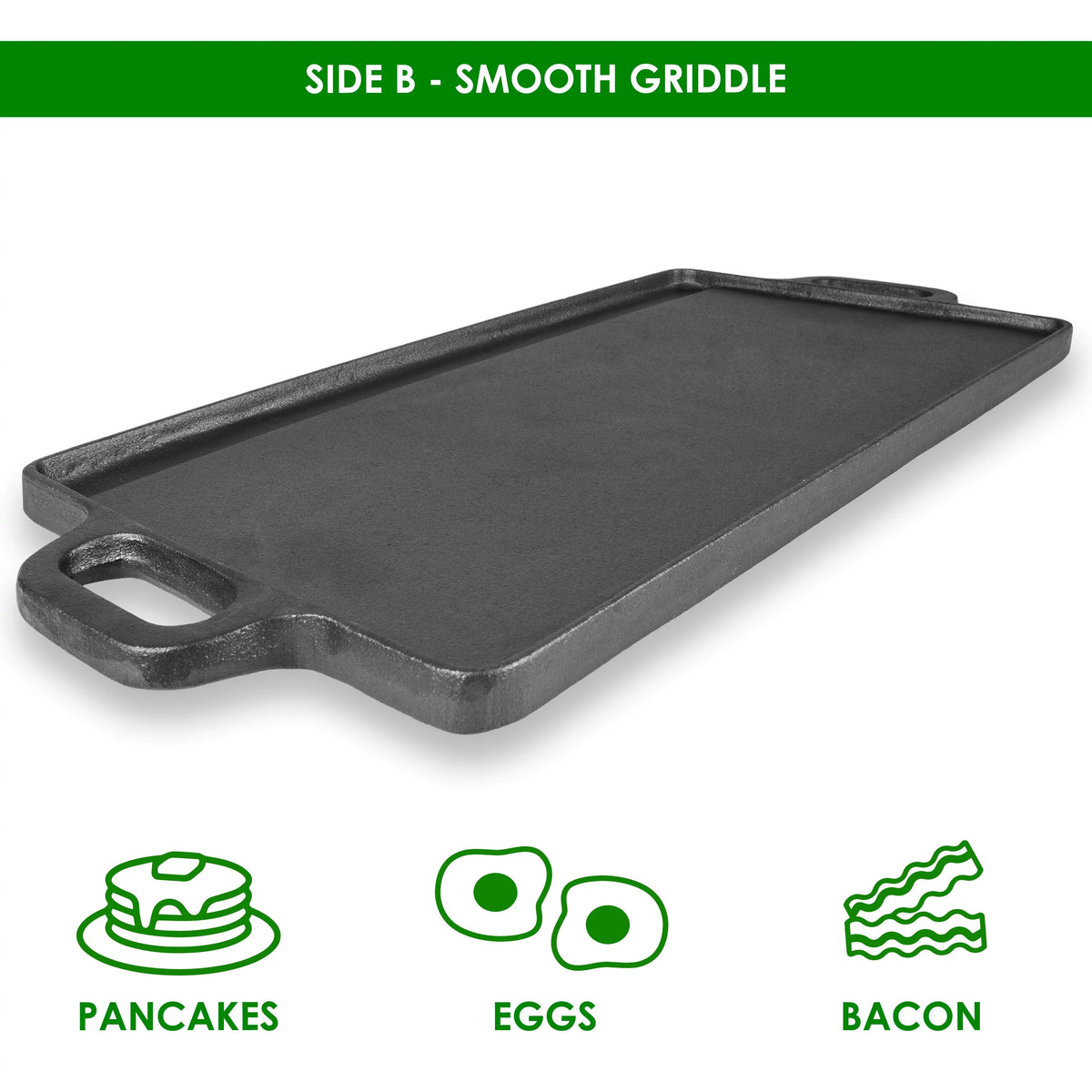 2-in-1 Reversible Cast Iron Griddle R945