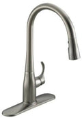 Vibrant Stainless Pull-Down Faucet with Soap Dispenser U806790