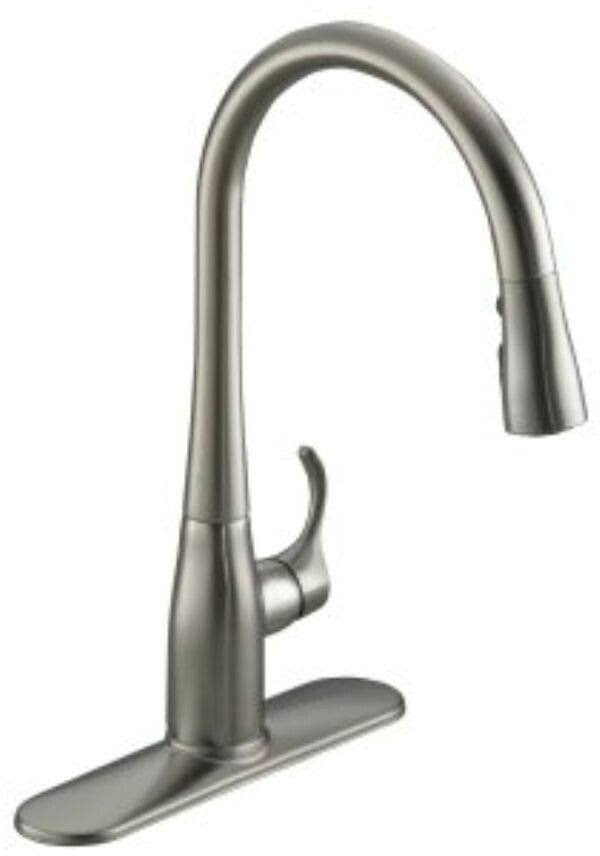 Vibrant Stainless Pull-Down Faucet with Soap Dispenser U806790