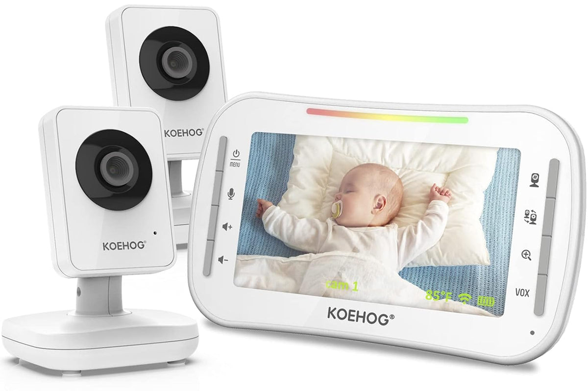 Video Baby Monitor with Auto Night Vision and Temperature Alert G201