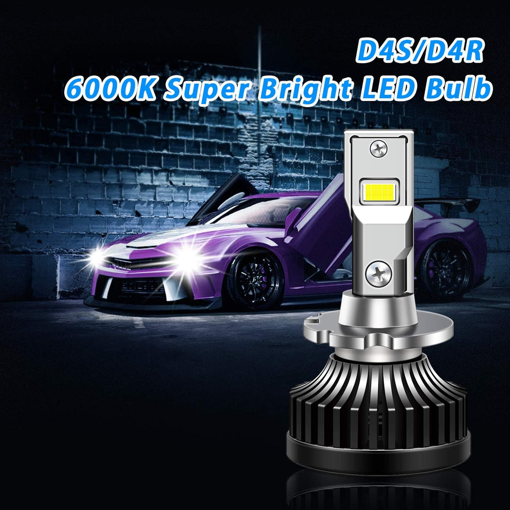 D4S D4R LED Headlight Bulb 35W 8400LM 6000K White, 1 Pair Pack of 2 T977911