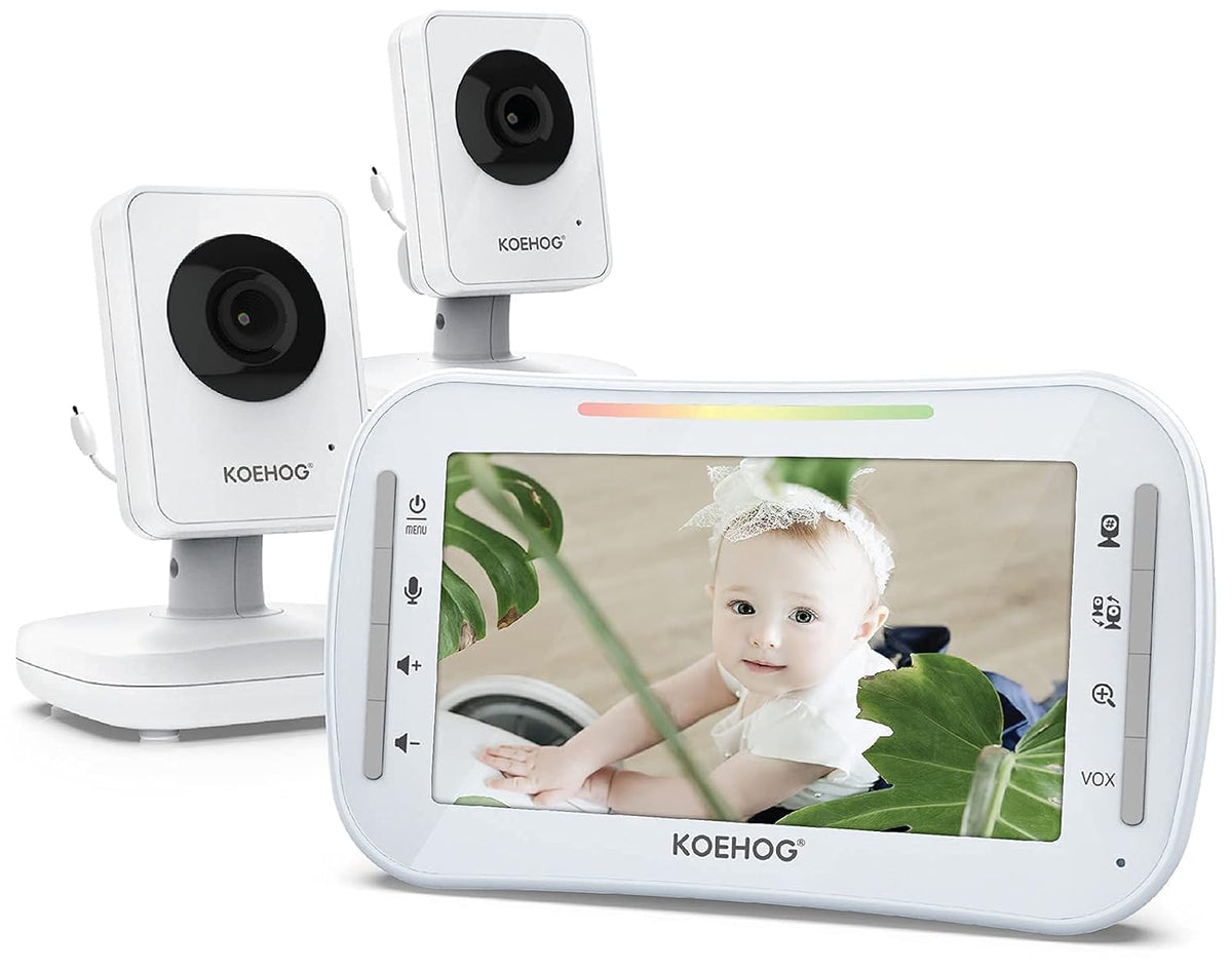 Video Baby Monitor with Auto Night Vision and Temperature Alert G201