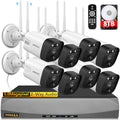 Outdoor Wireless Security Camera System 5.5MP Wi-Fi Video Surveillance DVR System K420729