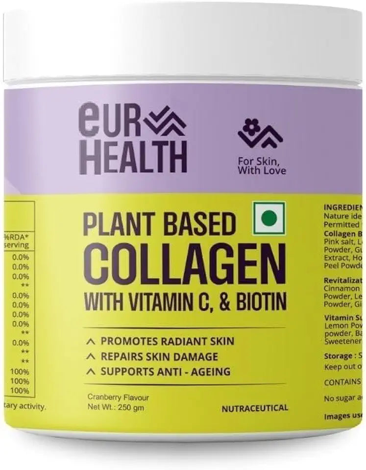 Plant-Based Collagen Booster Powder with Cranberry Flavor 250g E485