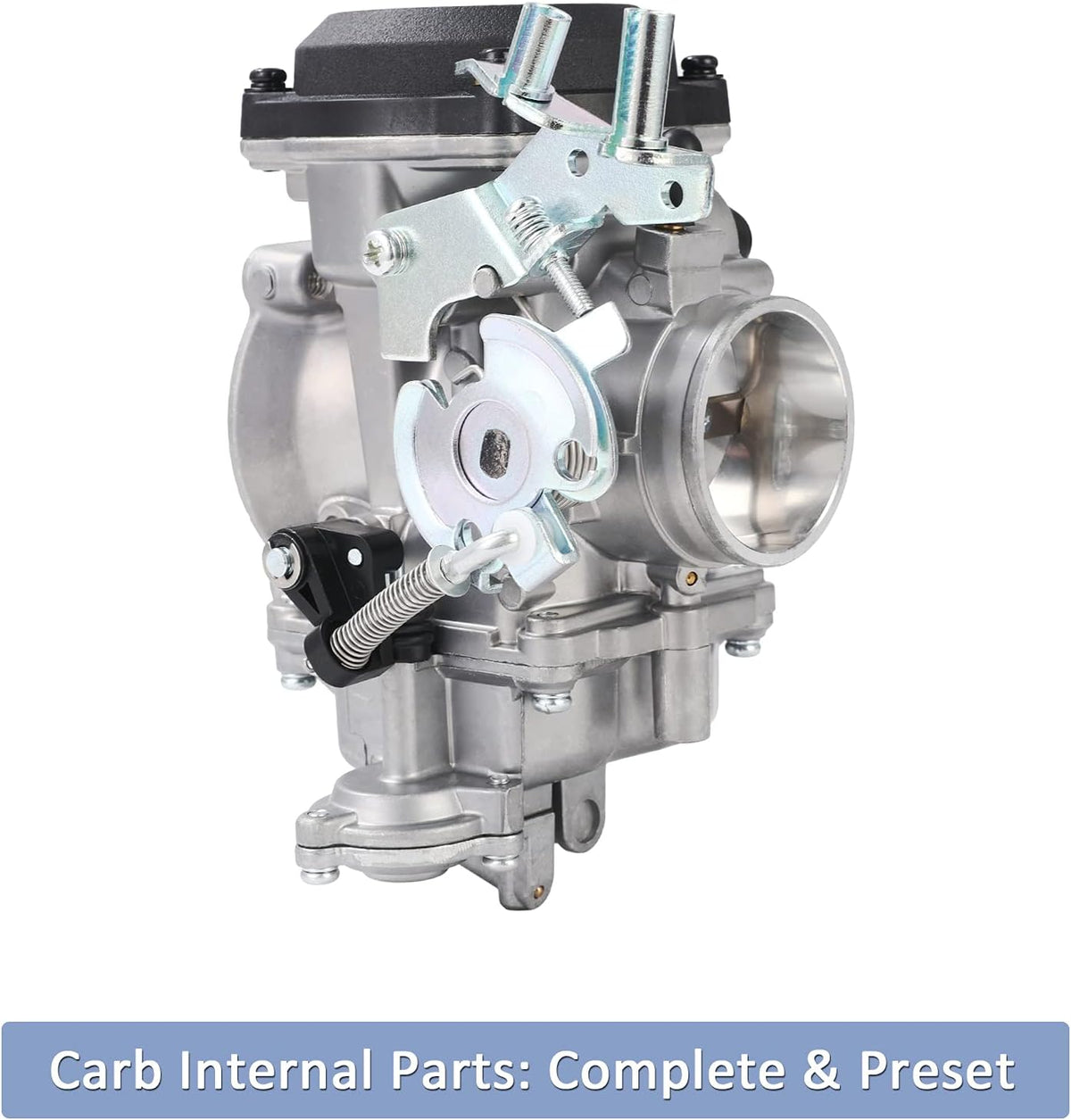 CV40 Carburetor for Harley Davidson HD Sportster XL883 XL1200 Softail Touring Dyna FXR Road King Carb with Fuel Filter 2 Spark Plugs Brush Set Jets Q50554