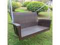 Resin Wicker Steel Hanging Swing G995658