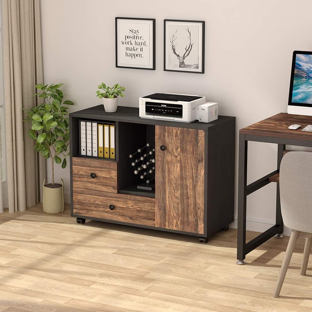 2 Drawer Mobile File Cabinet with Wheels G135667