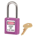 Lockout Padlock, Purple, 1-3/4x22h, Pack of 6 F453