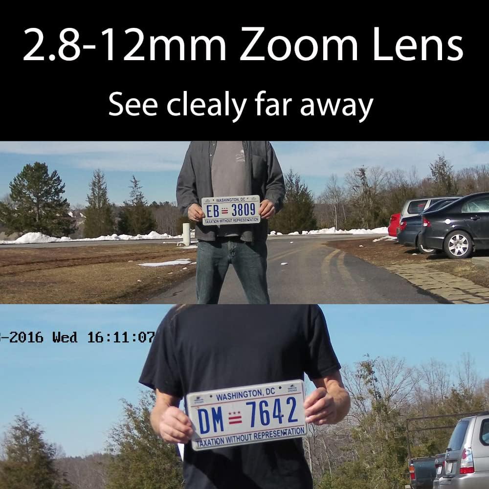 Clear Night Vision 5MP TVI/AHD 4MP HDCVI 2.8-12mm Manual Zoom Bullet CCTV Security Camera L906