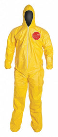 Yellow XL Hooded Coveralls A613548