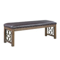 56 Inch Solid Wood Padded Bench H706