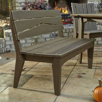 Olive Gray Wash Garden Bench D849