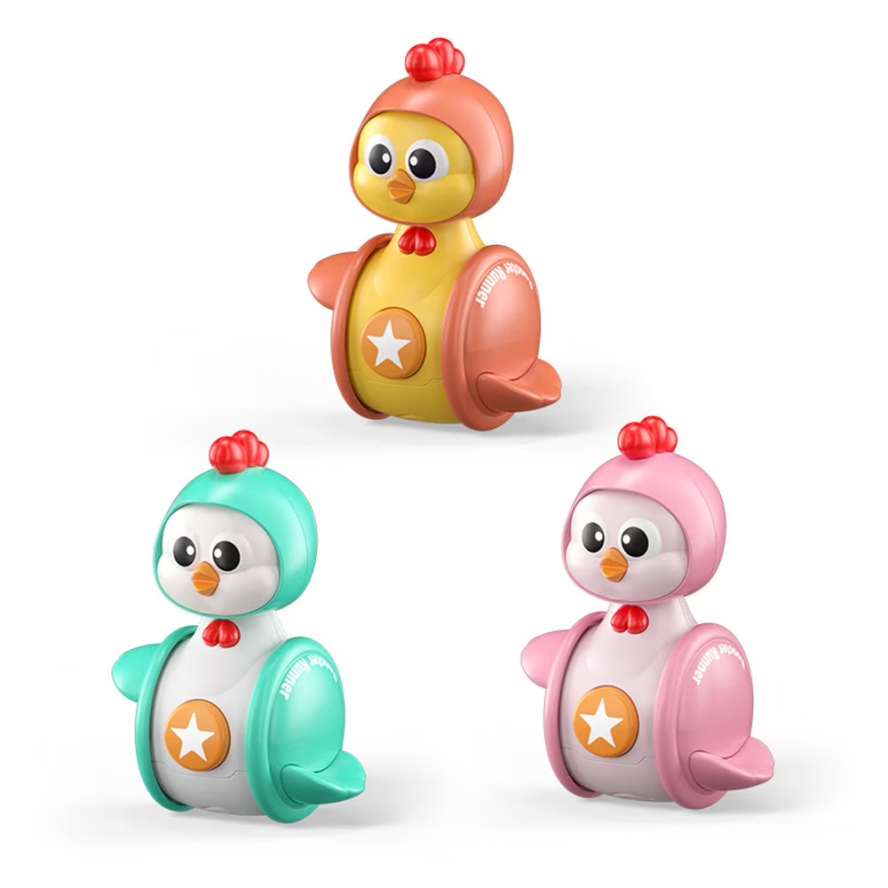 3Pcs Musical Cartoon Tumbler Baby Toys N793727
