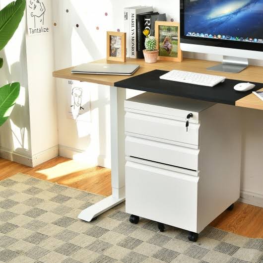 3-Drawer Mobile File Cabinet with Lock J786789