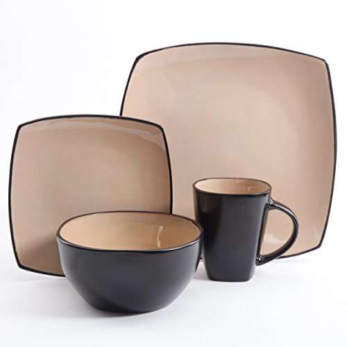 Red Stoneware Dinnerware Set, Service for 4 (16pc) H1780