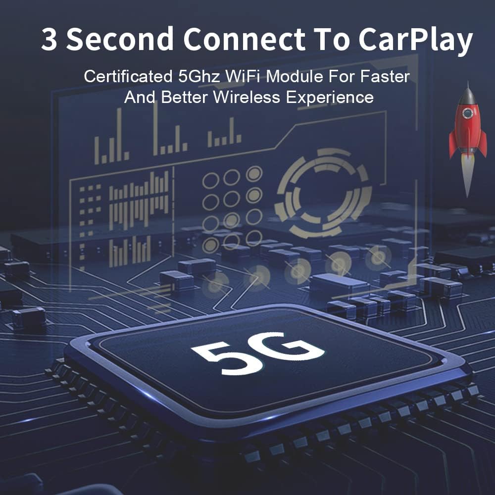 Wireless CarPlay Adapter with USB Plug and Play R66624