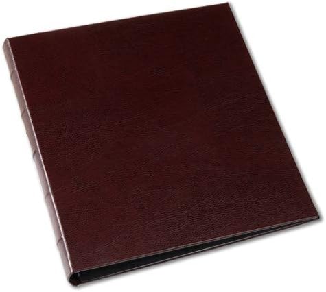 Red Leather Presentation Binder with Window and Hubbed Spine, Pack of 2 R977533