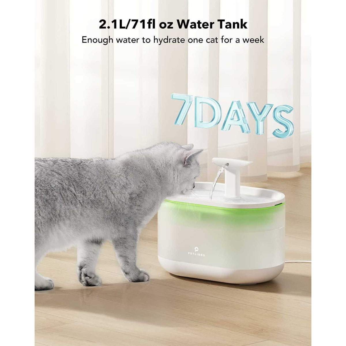 Cat Water Fountain 71fl oz Ultra Quiet Pet Water Fountain R685010