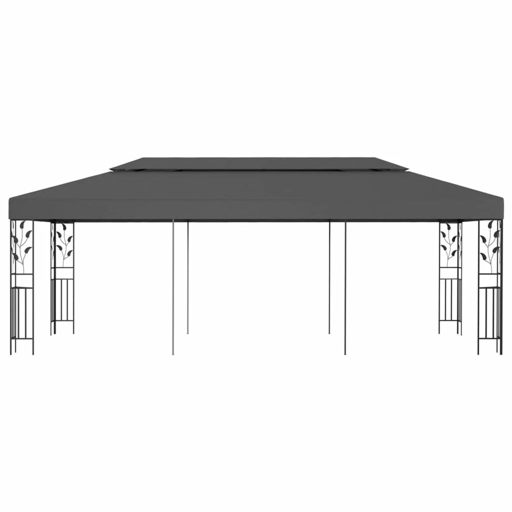 Blue Steel Frame Party Tent Gazebo Canopy Shelter O634315