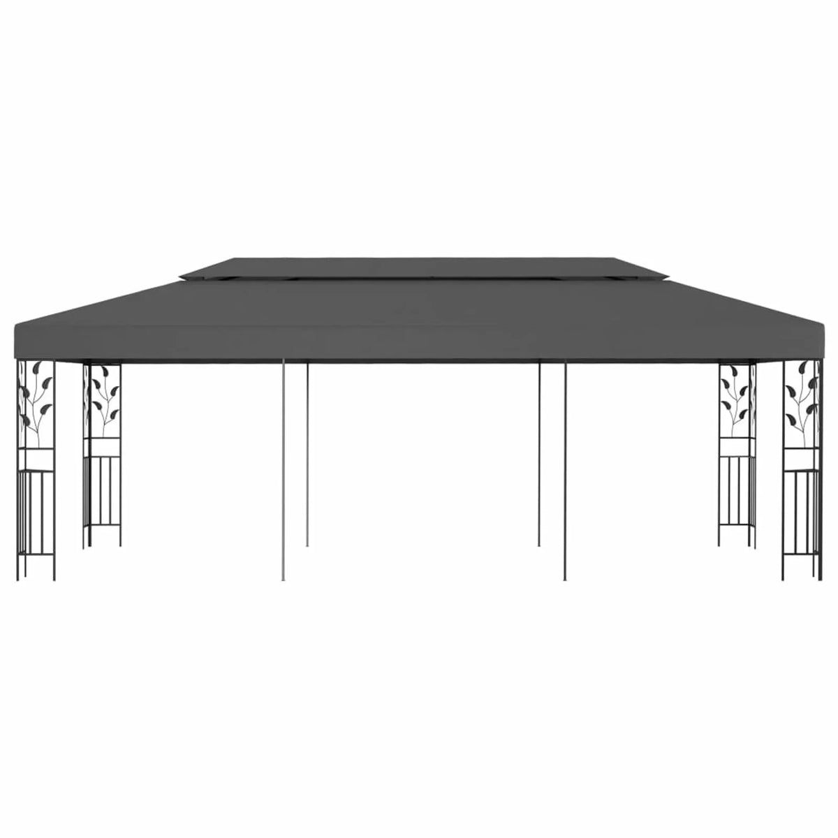 Blue Steel Frame Party Tent Gazebo Canopy Shelter O634315